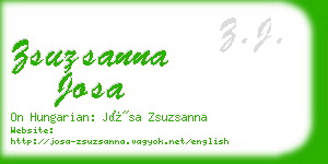 zsuzsanna josa business card